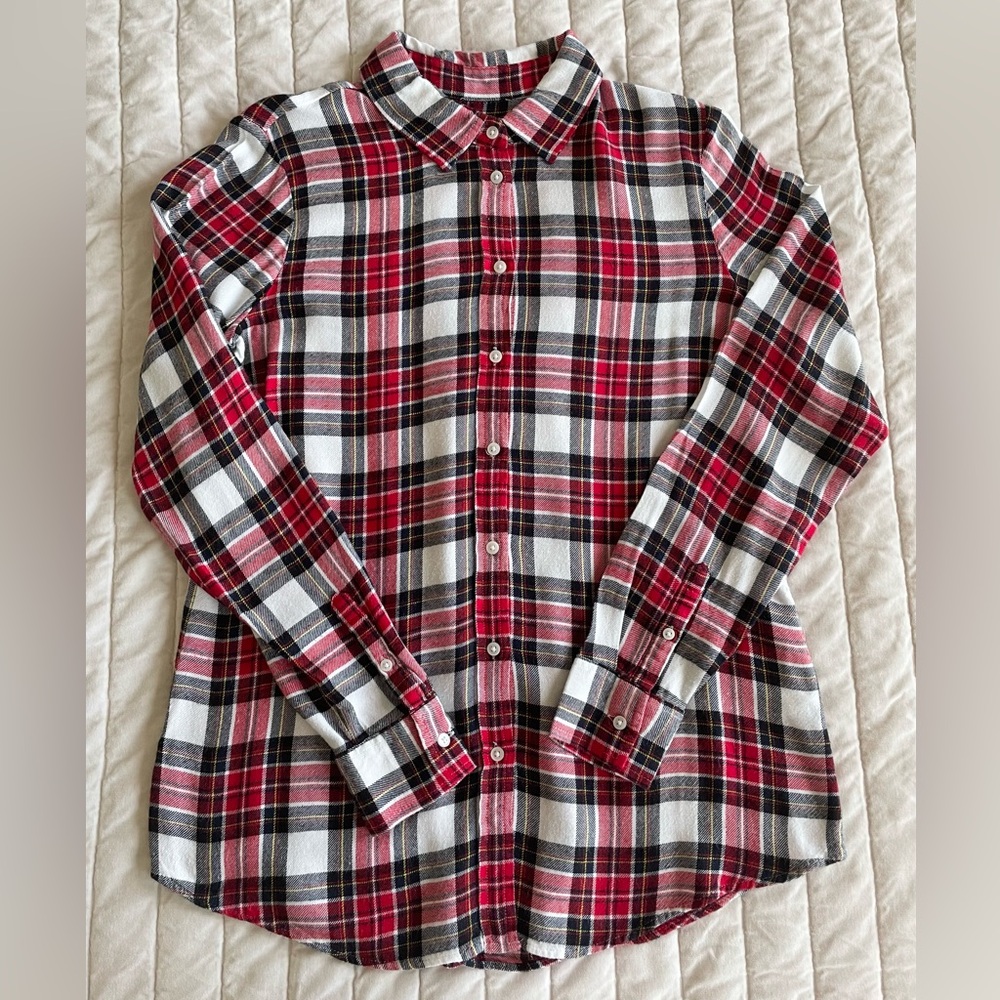 Banana Republic Plaid Flannel Dillon Classic Fit Button-Down Shirt